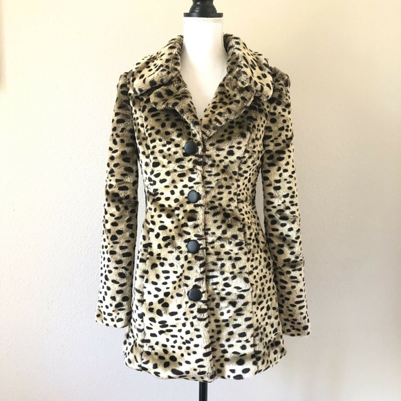 vero moda leopard print coat